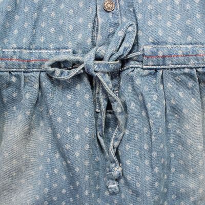 Дънкова рокля с яка и колан на талията Lee Cooper