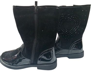 Детски Боти в черно с камъчета