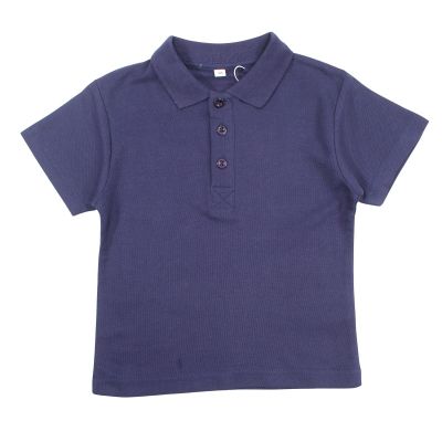 Момчешка едноцветна тениска с яка