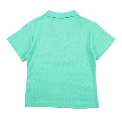 Момчешка едноцветна тениска с яка