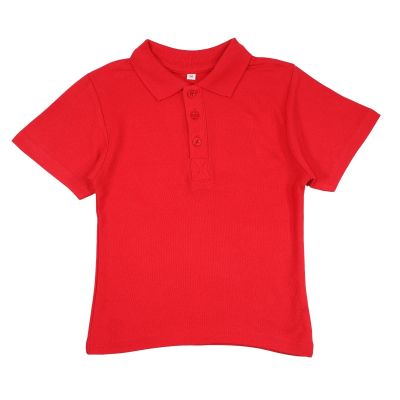 Момчешка едноцветна тениска с яка