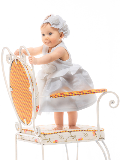 Официална бебешка рокля с цветя – Contrast