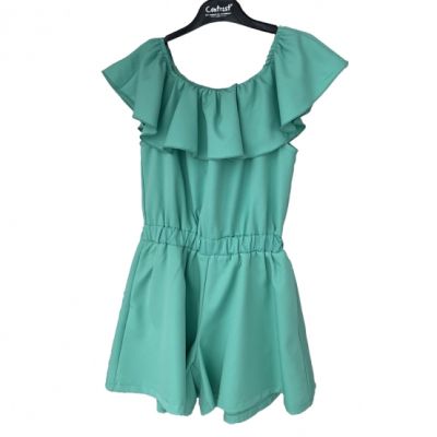 Къс гащеризон за момиче, Зелен