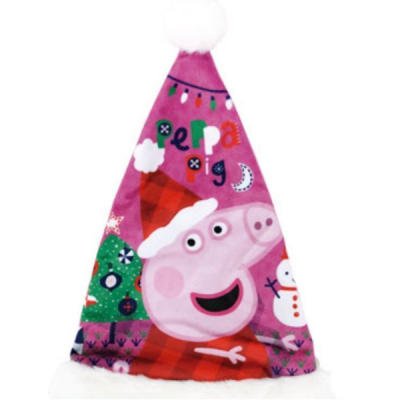 Коледен коплект от 2 части чорап и шапка, Peppa Pig 42 см