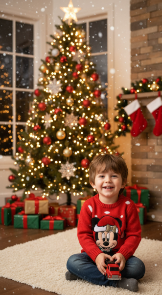 Пуловер суичър, Minnie Mouse, Merry Xmas