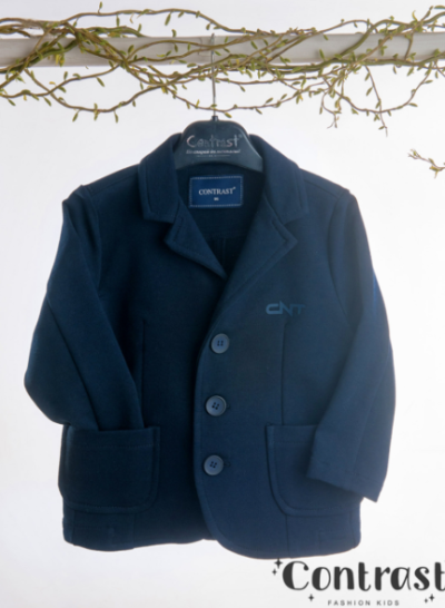 Детско спортно елегантно сако за момче в тъмносиньо – стил и комфорт за специални поводи