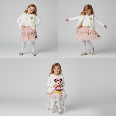  Мини маус пола от тюл за момиче