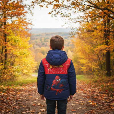 Зимно Яке c Kaчулка на Spiderman