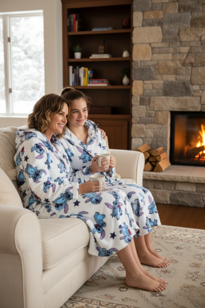 Дамски халат Lilo & Stitch – Coraline | Лицензиран продукт Disney