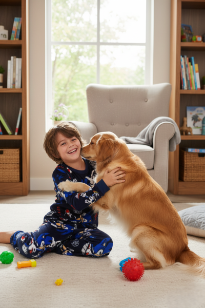 Детска топла пижама за момчета Disney Sonic