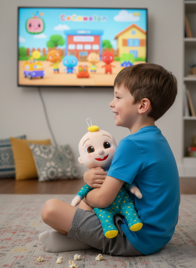 Плюшена играчка облечена в пижама Cocomelon 50см