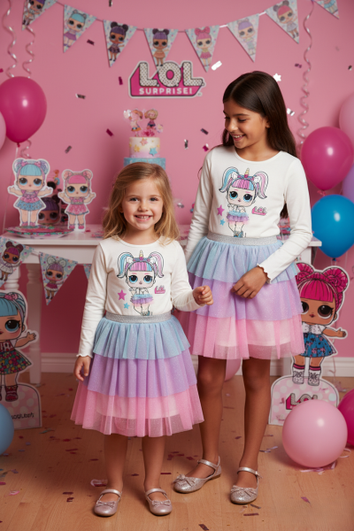 Детска Рокля LOL - Дълък ръкав
