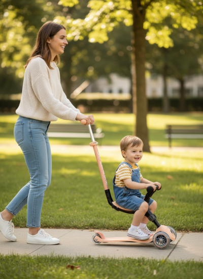 Детска сгъваема еко тротинетка Globber