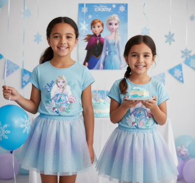 Летен комплект 2 части Frozen – официален лицензиран продукт на Disney