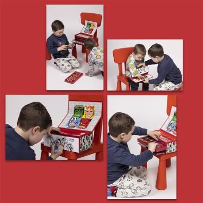 Рисувателен Комплект в куфарче на 3 нива/ Аvengers