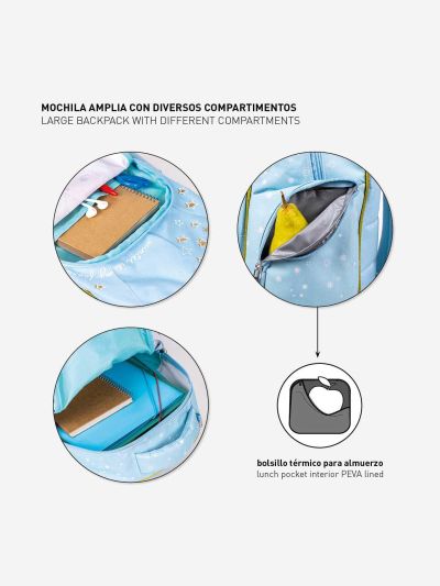 Раница ученическа средна 42см Frozen