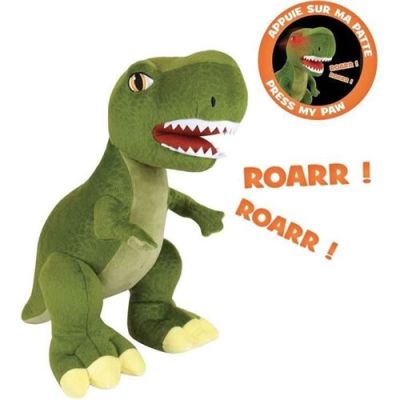 Плюшен звуков и светлинен динозавър Tyrannosaurus Trex +/- 32cm