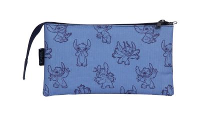 Несесер с три прегради за моливи LILO & STITCH 21X11CM