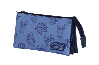 Несесер с три прегради за моливи LILO & STITCH 21X11CM