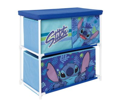 Детска етажерка с 3 текстилни контейнера STITCH