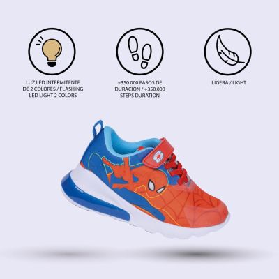 Спортни обувки светещи с pvc подметка Спайдърмен 