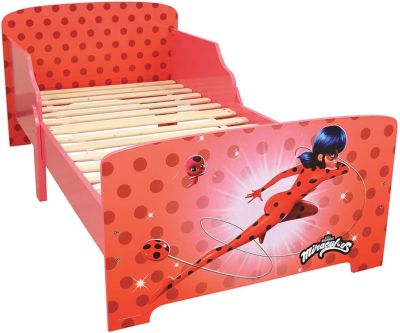 Детско легло с ламелна рамка, Lady Bug, 140 x 70 см 