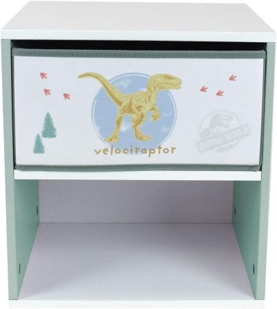  Детско нощно шкафче с чекмедже Джурасик свят