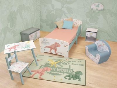  Детско нощно шкафче с чекмедже Джурасик свят