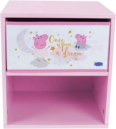  Детско нощно шкафче с чекмедже Peppa Pig 