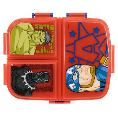 XL ПРАВОЪГЪЛНА КУТИЯ ЗА САНДВИЧ С МНОГО ОТДЕЛЕНИЯ AVENGERS INVINCIBLE FORCE