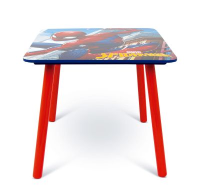 КОМПЛЕКТ ДЪРВЕНА МАСА SPIDER MAN  (50X50X44CM) И 2 СТОЛОВА (26,5X26,5X50CM)