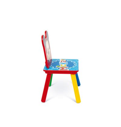 КОМПЛЕКТ ДЪРВЕНА МАСА MICKEY MOUSE (50X50X44CM) И 2 СТОЛОВА (26,5X26,5X50CM)