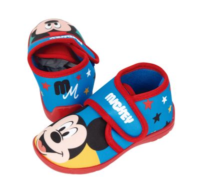 MICKEY MOUSE ЗАТВОРЕНИ ДОМАШНИ ПАНТОФКИ С ГУМЕНА ПОДМЕТКА