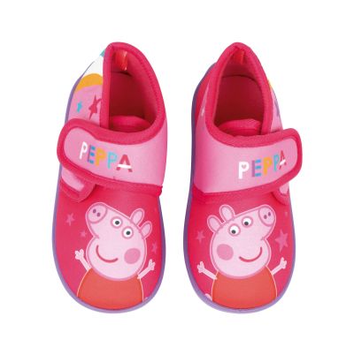 ПРАСЕТО ПЕПА/PEPPA PIG ЗАТВОРЕНИ ДОМАШНИ ПАНТОФКИ С ГУМЕНА ПОДМЕТКА