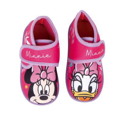 MINNIE & DAISY ЗАТВОРЕНИ ДОМАШНИ ПАНТОФКИ С ГУМЕНА ПОДМЕТКА