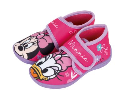 MINNIE & DAISY ЗАТВОРЕНИ ДОМАШНИ ПАНТОФКИ С ГУМЕНА ПОДМЕТКА