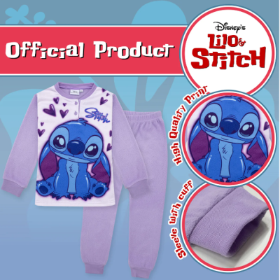 Зимна поларена пижама Disney Lilo and Stitch за момиче
