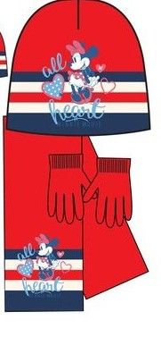 Комплект Шал-Шапка- Ръкавици Minnie Mouse 