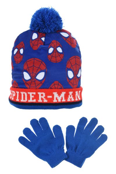 Kомплект Шапка с ръкавици spiderman