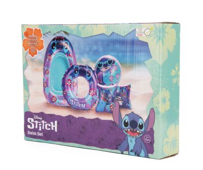 Комплект от 4 аксесоара за плуване, Lilo & Stitch, Blue