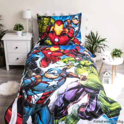 Спално бельо Licensed 140x200+60x80 - Avengers