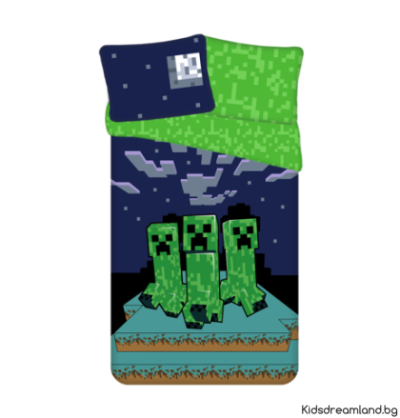 Спално бельо Licensed 140x200+60x80 - Minecraft