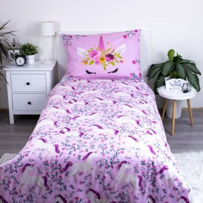 Спално бельо Licensed 140x200+70x90 -Unicorn Flower