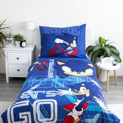 Спално бельо Licensed 140x200+70x90, Sonic, Let's Go