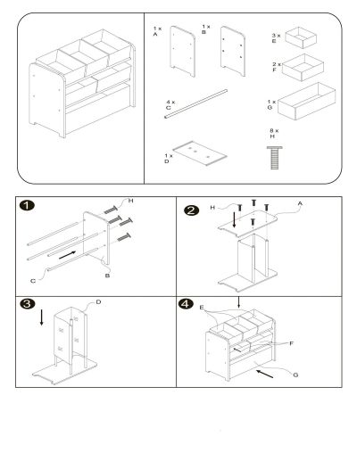 ДЪРВЕН ОРГАНИЗАТОР С 6 ТЕКСТИЛНИ КОШНИЦИ ЗА СЪХРАНЕНИЕ PEPPA PIG