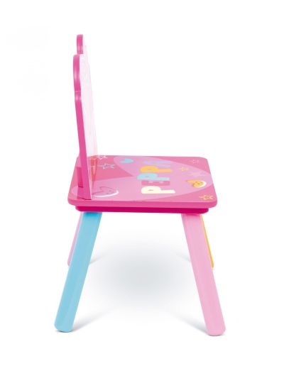 КОМПЛЕКТ ДЪРВЕНА МАСА PEPPA PIG (50X50X44CM) И 2 СТОЛОВА (26,5X26,5X50CM)