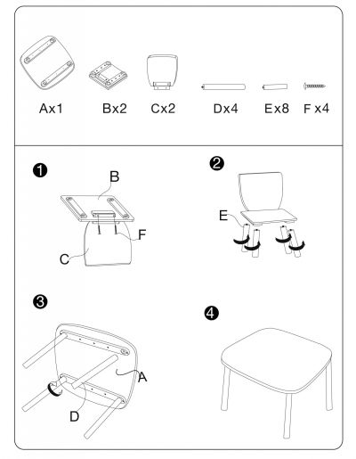 КОМПЛЕКТ ДЪРВЕНА МАСА Fisher Price (50X50X44CM) И 2 СТОЛОВА (26,5X26,5X50CM)