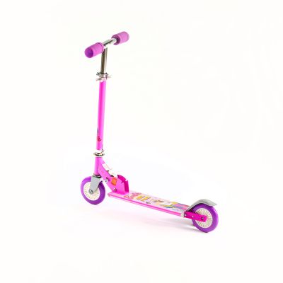 ODS, Scooter Тротинетка, Barbie, С регулируема височина 80 см, Задно колело със спирачка, розово, бяло