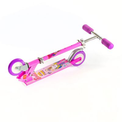 ODS, Scooter Тротинетка, Barbie, С регулируема височина 80 см, Задно колело със спирачка, розово, бяло