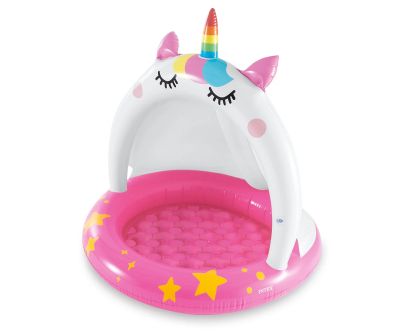Детски надуваем басейн със сенник INTEX Unicorn